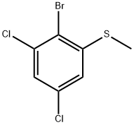 2-Bromo-1,5-dichloro-3-(methylthio)benzene Structure