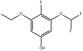 3-(difluoromethoxy)-5-ethoxy-4-fluorophenol Structure