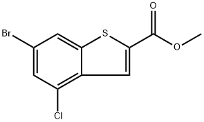 methyl 6-bromo-4-chlorobenzo[b]thiophene-2-carboxylate Structure