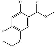 methyl 4-bromo-2-chloro-5-ethoxybenzoate Structure