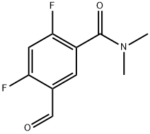 2,4-difluoro-5-formyl-N,N-dimethylbenzamide Structure