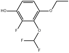 3-(Difluoromethoxy)-4-ethoxy-2-fluorophenol Structure