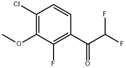 1-(4-chloro-2-fluoro-3-methoxyphenyl)-2,2-difluoroethanone Structure