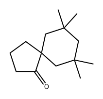 7,7,9,9-tetramethylspiro[4.5]decan-1-one Structure