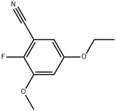 5-Ethoxy-2-fluoro-3-methoxybenzonitrile Structure