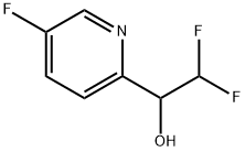 2,2-Difluoro-1-(5-fluoropyridin-2-yl)ethan-1-ol 구조식 이미지