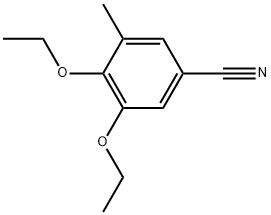 3,4-Diethoxy-5-methylbenzonitrile Structure