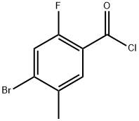 4-Bromo-2-fluoro-5-methylbenzoyl chloride 구조식 이미지