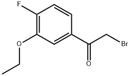 2-Bromo-1-(3-ethoxy-4-fluorophenyl)ethanone Structure