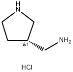 3-Pyrrolidinemethanamine, hydrochloride (1:1), (3S)- 구조식 이미지
