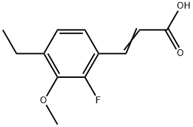 3-(4-Ethyl-2-fluoro-3-methoxyphenyl)-2-propenoic acid Structure