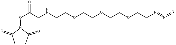 Azido-PEG3-aminoacetic acid-NHS ester 구조식 이미지