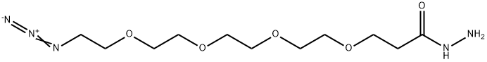 3-[2-[2-[2-(2-Azidoethoxy)ethoxy]ethoxy]ethoxy]propanoic acid hydrazide Structure
