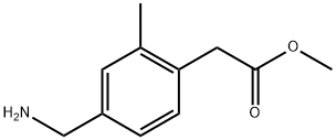 Methyl 2-(4-(aminomethyl)-2-methylphenyl)acetate Structure