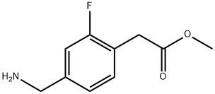 Methyl 2-(4-(aminomethyl)-2-fluorophenyl)acetate 구조식 이미지