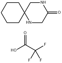 1,4-Diazaspiro[5.5]undecan-3-one, 2,2,2-trifluoroacetate (1:1) Structure