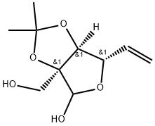 (3aS,6S,6aS)-3a-hydroxymethyl-2,2-dimethyl-6-vinyltetrahydrofuro[3,4-d][1,3]dioxol-4-ol Structure