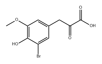 Benzenepropanoic acid, 3-bromo-4-hydroxy-5-methoxy-α-oxo- Structure