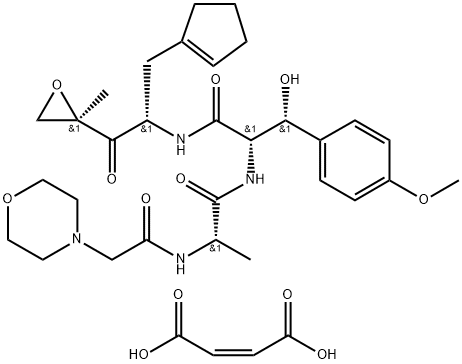 D-erythro-3-Pentulose, 4,5-anhydro-1-(1-cyclopenten-1-yl)-1,2-dideoxy-4-C-methyl-2-[[N-[2-(4-morpholinyl)acetyl]-L-alanyl-(βR)-β-hydroxy-O-methyl-L-tyrosyl]amino]-, (2Z)-2-butenedioate (1:1) Structure