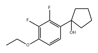 1-(4-ethoxy-2,3-difluorophenyl)cyclopentanol 구조식 이미지