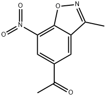 1-(3-methyl-7-nitrobenzo[d]isoxazol-5-yl)ethan-1-one Structure