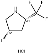 (2S,4S)-4-fluoro-2-(trifluoromethyl)pyrrolidine hydrochloride Structure