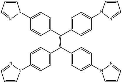 1,1,2,2-tetrakis(4-(1H-pyrazol-1-yl)phenyl)ethene Structure