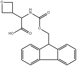 {[(9H-Fluoren-9-ylmethoxy)carbonyl]amino}(3-oxetanyl)acetic acid Structure