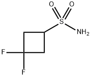 3,3-Difluorocyclobutane-1-sulfonamide Structure