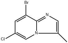 8-bromo-6-chloro-3-methylimidazo[1,2-a]pyridine Structure