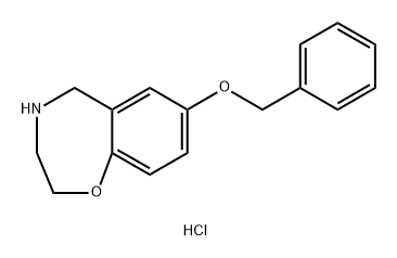 7-(Benzyloxy)-2,3,4,5-tetrahydrobenzo[f][1,4]oxazepine hydrochloride Structure