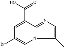 6-bromo-3-methylimidazo[1,2-a]pyridine-8-carboxylic acid 구조식 이미지