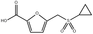 5-((Cyclopropylsulfonyl)methyl)furan-2-carboxylic acid Structure