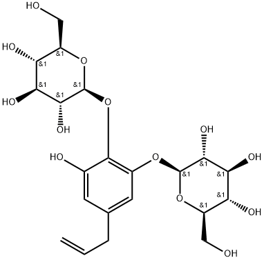 3,4,5-Trihydroxyallylbenzene 3,4-di-O-glucoside 구조식 이미지