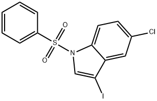 1-(benzenesulfonyl)-5-chloro-3-iodo-1H-indole Structure