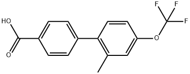 2'-Methyl-4'-(trifluoromethoxy)[1,1'-biphenyl]-4-carboxylic acid Structure