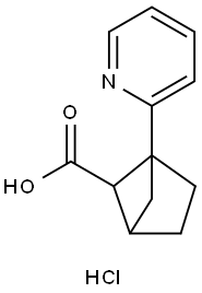 1-(pyridin-2-yl)bicyclo[2.1.1]hexane-5-carboxylic acid hydrochloride 구조식 이미지