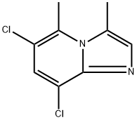 6,8-dichloro-3,5-dimethylimidazo[1,2-a]pyridine 구조식 이미지