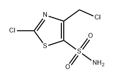 2-chloro-4-(chloromethyl)-1,3-thiazole-5-sulfonam
ide Structure