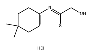 (6,6-dimethyl-4,5,6,7-tetrahydro-1,3-benzothiazol-2-yl)methanol hydrochloride 구조식 이미지