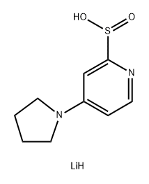 Lithium(1+) ion 4-(pyrrolidin-1-yl)pyridine-2-sulfinate Structure