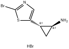 (1S,2S)-rel-2-(2-bromo-1,3-thiazol-5-yl)cyclopropan-1-amine dihydrobromide Structure