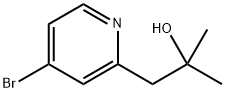 2-Pyridineethanol, 4-bromo-α,α-dimethyl- Structure