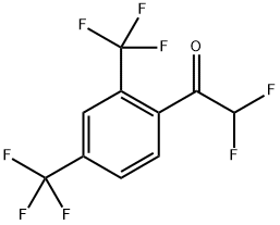 1-(2,4-Bis-trifluoromethyl-phenyl)-2,2-difluoro-ethanone Structure