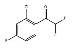 1-(2-Chloro-4-fluoro-phenyl)-2,2-difluoro-ethanone Structure