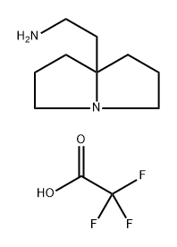 2-(hexahydro-1H-pyrrolizin-7a-yl)ethan-1-amine ditrifluoroacete 구조식 이미지