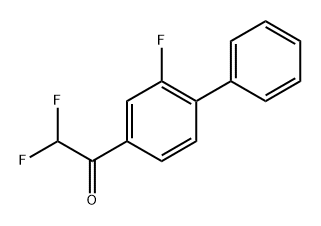 2,2-Difluoro-1-(2-fluoro-[1,1'-biphenyl]-4-yl)ethanone Structure