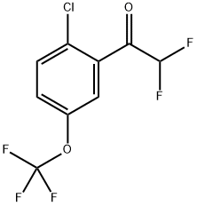 1-(2-chloro-5-(trifluoromethoxy)phenyl)-2,2-difluoroethanone 구조식 이미지