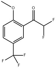 2,2-Difluoro-1-(2-methoxy-5-trifluoromethyl-phenyl)-ethanone Structure