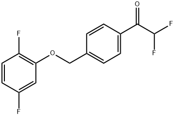 1-[4-(2,5-Difluoro-phenoxymethyl)-phenyl]-2,2-difluoro-ethanone Structure